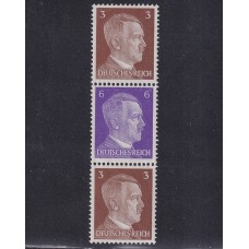 ALEMANIA 1941 ESTAMPILLAS SE-TENANT ZUSAMMENDRUCKE NUEVAS CON GOMA MI S275